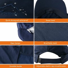 UV Protection Sun Hat with Neck Flap for Fishing Hiking Baseball Cap Outdoor