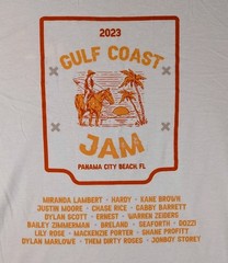Gulf Coast Jam Mens 3XL Cream 2023 Concert Tour Country Music T Shirt Hardy New