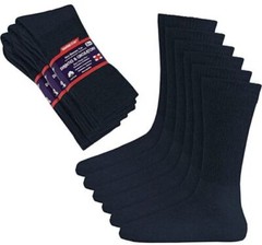 5~20 Dozens Wholesale Lots Men Women Diabetic Crew Socks Navy 9-11 10-13 13-15