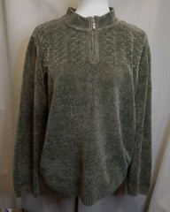 Alfred Dunner Womens XL Acrylic Sweater NWOT Olive Green Measurements inc. below