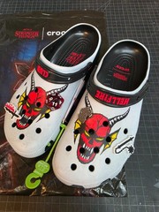 Crocs STRANGER THINGS Hellfire Classic Clog 211507-90H White Unisex M-10 W-12