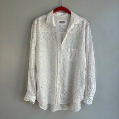 Grayson The Hero Button Down Shirt Women 03 White Rainbow Heart LinenSummer