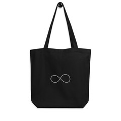 Infinity Silver – Eco Tote Bag Black