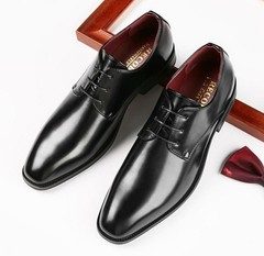 Fashion Mens Faux Leather Oxfords Lace Up Pointed Toe Office Dress Wedding Shoes