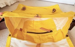 Will Leather Goods Yellow Solid Messenger Bag w/ Adjustable Crossbody Strap, Zip