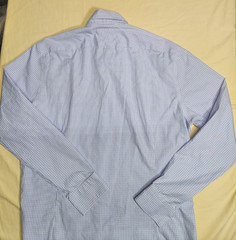 Charles Tyrwhitt Shirt Men 16 1/2 Non Iron Slim Fit Long Sleeve Purple Check EUC