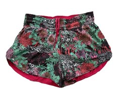 Lululemon Women’s Choose A Side Shorts Pants Ruby Red / Zen Garden Multi Size 6