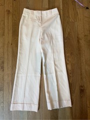 🤍 St. John Cream Wide Leg Trousers Size 4 🤍