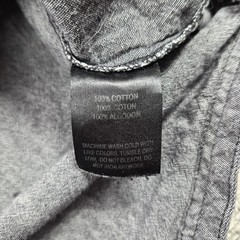 Metal Mulisha Button Up Shirt Mens Large Gray Herringbone Long Sleeve Casual
