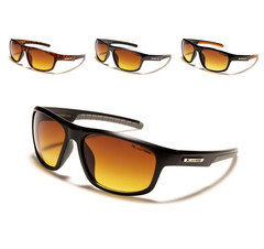 XLoop Sunglasses HD High Definition Amber Lenses Plastic Frame Sport Driving Men