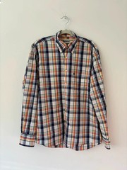 Barbour Mens Multicolour Check Button Down Shirt Regular Fit Size UK Medium