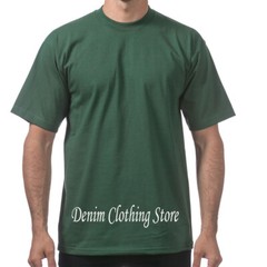 1 NEW PRO CLUB MEN&rsquo;S BLANK HEAVY WEIGHT CREW NECK SHORT SLEEVE T-SHIRT S – 10XL