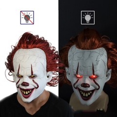 LED Pennywise Clown Mask Stephen King&rsquo;s It Chapter Two Masque Movie Cosplay Mask