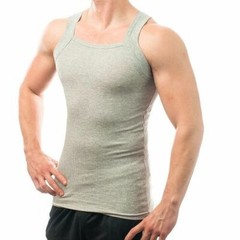 DIFFERENT TOUCH 2X 4 Assorted Pack G Style Square Cut A Shirt Ribbed Tank Top