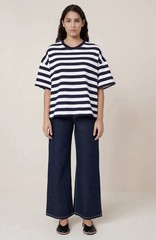 Kowtow Striped Oversized Boxy Tee