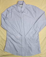 Charles Tyrwhitt Shirt Men 16 1/2 Non Iron Slim Fit Long Sleeve Purple Check EUC