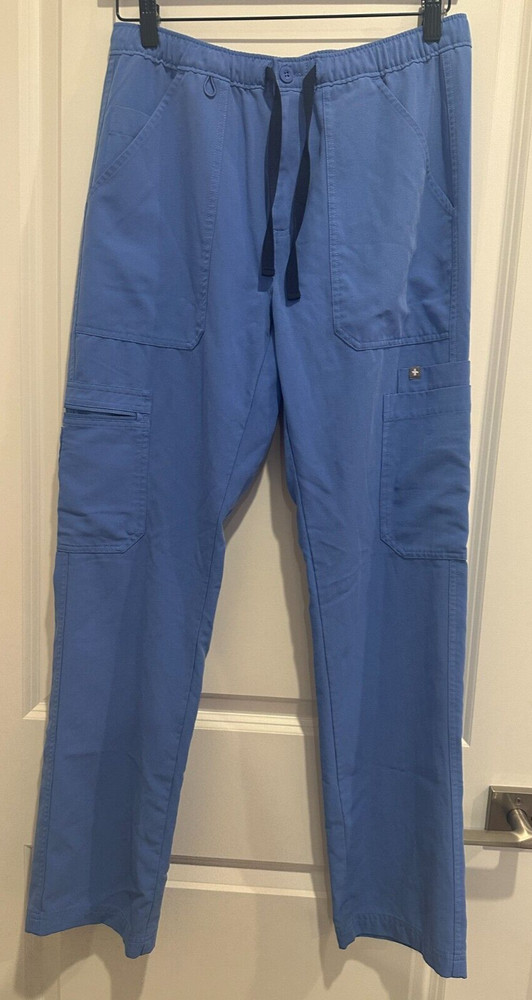 Figs Technical Collection Women&rsquo;s Solid Blue Scrubs Pants SZ S