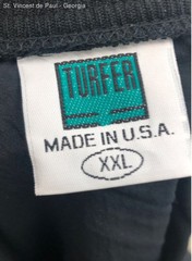 Turfer Black Embroidered Pullover Windbreaker Sweatshirt Vintage USA Made – XXL