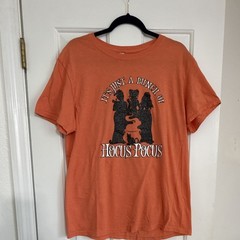 Halloween Orange It’s Just A Bunch Of Hocus Pocus T-shirt Size L