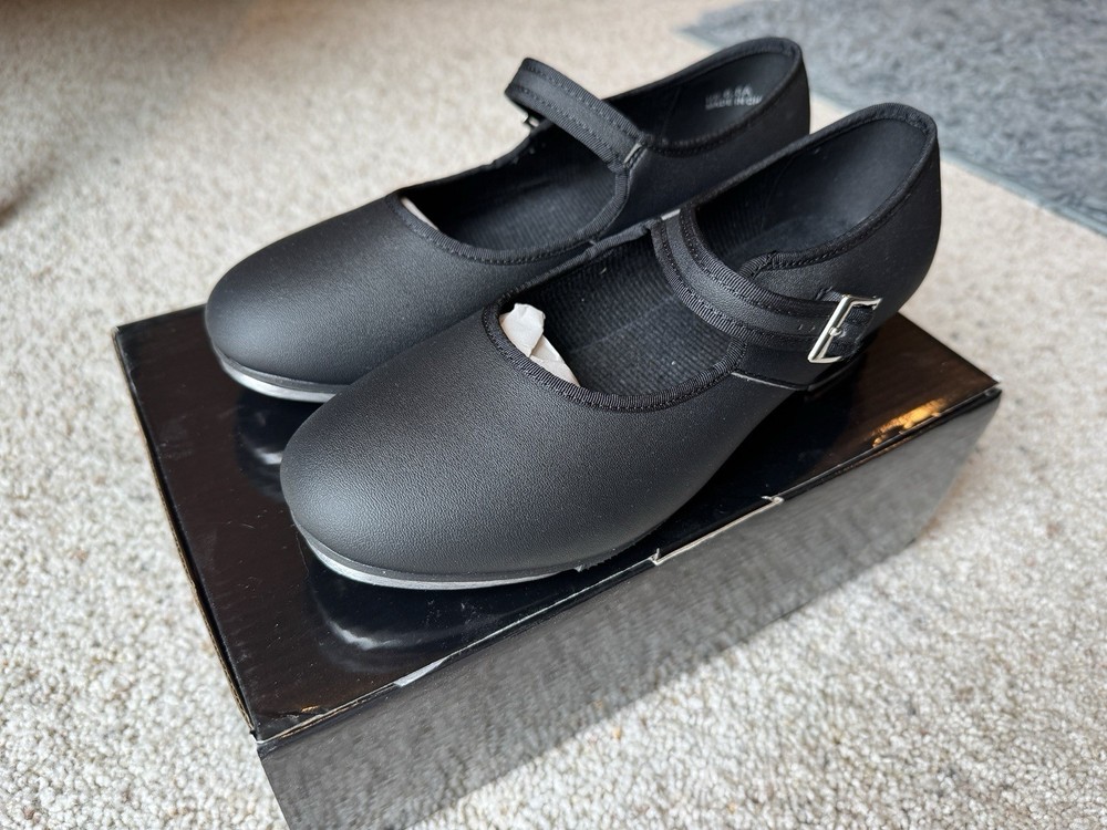 Tap Shoes Girls Women&rsquo;s Black Size 6.5 NWB