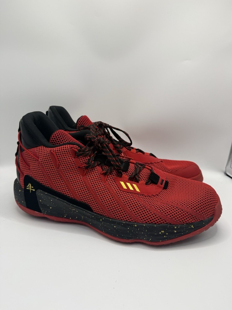 Adidas Dame 7 Men’s Basketball Shoes Red Dragon Size 14 US Mens