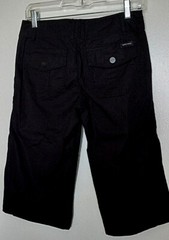 Sanctuary 98% cotton, 2% spandex solid black skimmers