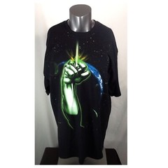 New! DC Comics Originals The Green Lantern (2XL) Big Graphic Print Black Shirt
