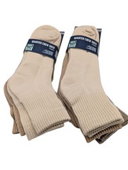 6 Pair DSG Quarter Crew Socks Neutral Colors Men’s Size 8–13/Women’s Size 10+