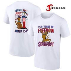 Scooby Doo 250 years of freedom 4th of July cartoon 4th of July T-Shirt S-5X