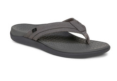 Vionic Men&rsquo;s Tide II Toe Post Sandal, Charcoal