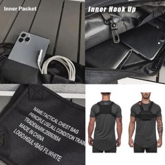 Tactical Combat Chest Rig Bag Front Pouch Recon Kit Pack Sport Protective Vest