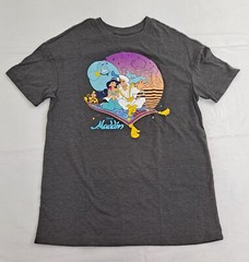 Aladdin Disney Tshirt Women&rsquo;s Tshirt Dark Gray Purple White Blue S