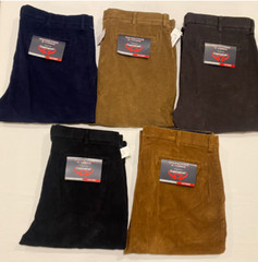 NWT-Round Tree & Yorke Men&rsquo;s Stewart Classic Fit Flat Front Corduroy Pants