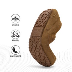 Men&rsquo;s House Shoe Fur Indoor Outdoor Anti-Slip Moccasin Slippers Loafers Shoes