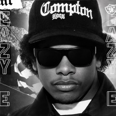 Eazy E Sunglasses Black Square Retro Hip Hop UV400 Street Style