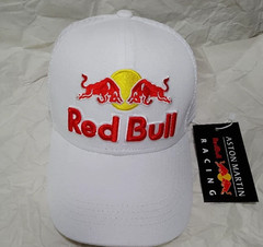 Red Bull Baseball Cap White Mesh Back Adjustable Snapback Hat NWT Sport New