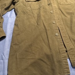 L.L. Bean Flannel Heavy Shirt Olive Green L/XL (read Measurements Below)
