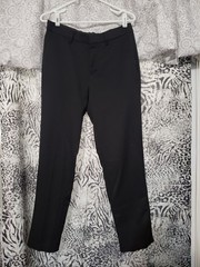 Haggar Pants Mens 30×30 Black Slim-Straight All Day Comfort Stretch D4