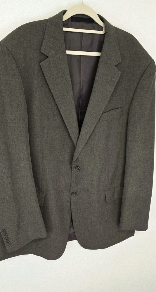 M&S Tailoring Single Breasted Jacket &lsquo;Beige&rsquo; Machine Washable UK Chest 44&Prime; Long