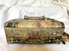 NWT Brahmin Anywhere Convertible Opal Multi Croc Embossed bag