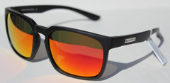 SUNCLOUD Hundo POLARIZED Sunglasses Matte Black/Red Mirror NEW Smith $60