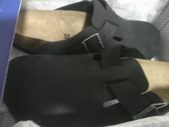 BIRKENSTOCK BOSTON BLACK MEDIUM/NARROW WIDTH CLOGS SABOT OILED LEATHER