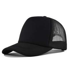 Mens Womens Trucker Hat Mesh Back Plain Solid Snapback Baseball Cap Blank Visor