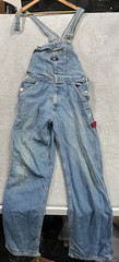 Vintage Polo Jeans Co Ralph Lauren Denim Overalls Men’s Large Grunge Y2K Blue