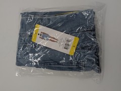 New DKNY Jeans Womens Pull On Stretch Bermuda Shorts Med wash jean blue size S