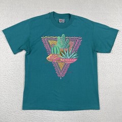 Sedona Arizona Shirt Womens Large Vintage USA Cactus Succulent Garden Plant Lady