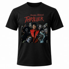 Michael Jackson Men&rsquo;s Black Thriller Graphic T Shirt