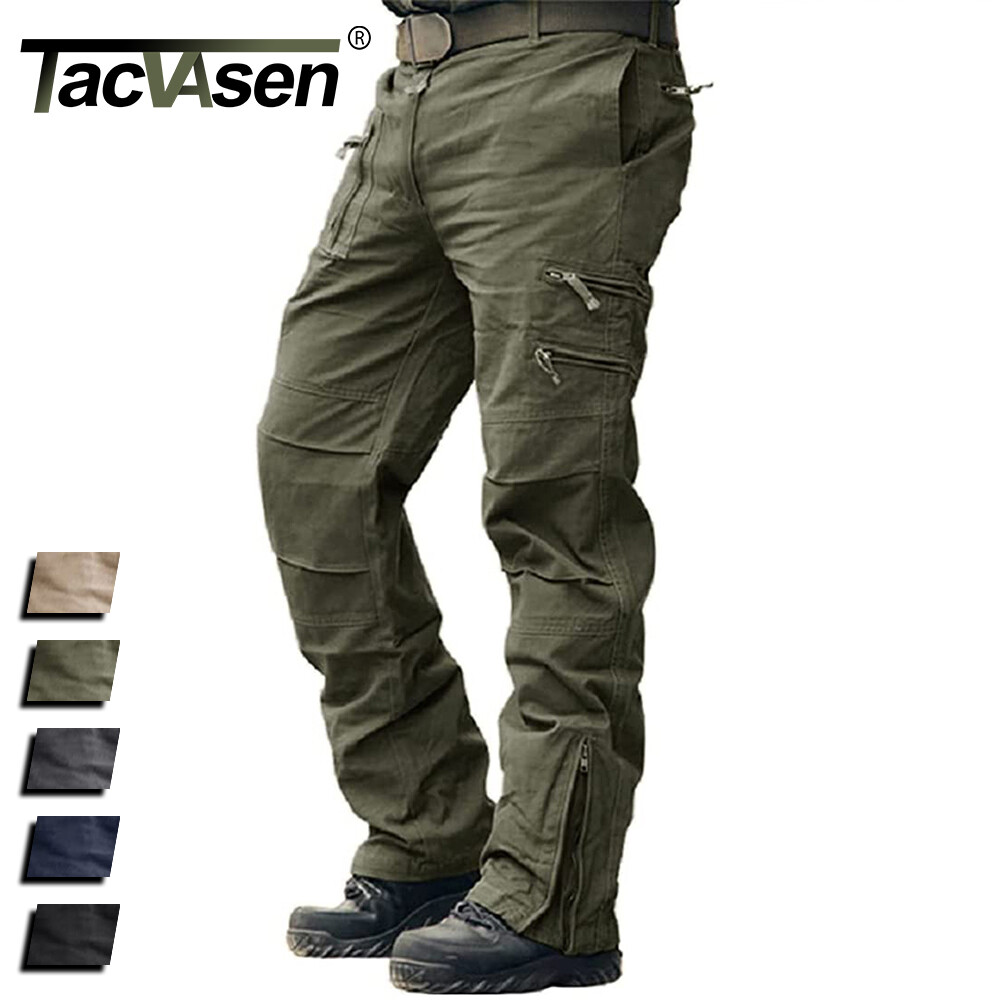 Mens Tactical Pants Army Combat Military Training Cargo Work Casual Hiking Pants