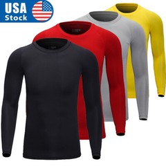 Men&rsquo;s Athletic Long Sleeve Compression Shirts Dry Fit Sports Gym Shirts Workout