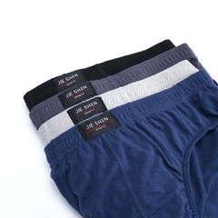 Breathable Cotton Briefs Men Solid Comfortable Underwear Plus Size XL 5XL